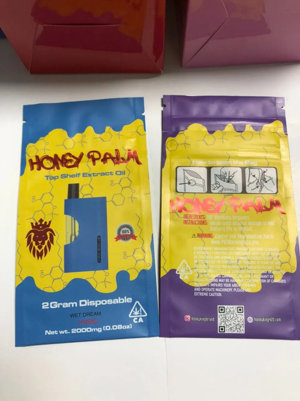 1716017115117 2 1 Honey Palm 2 Gram Disposable