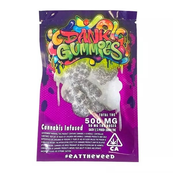Dank Grape Gummies 500mg THC 1 Dank Gummies 500MG - Image 6