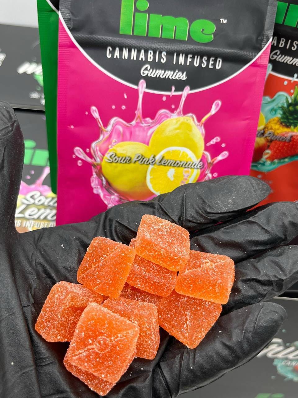 IMG B90F6ECF75D4 3 1 LIME LIVE RESIN GUMMIES – 100MG THC