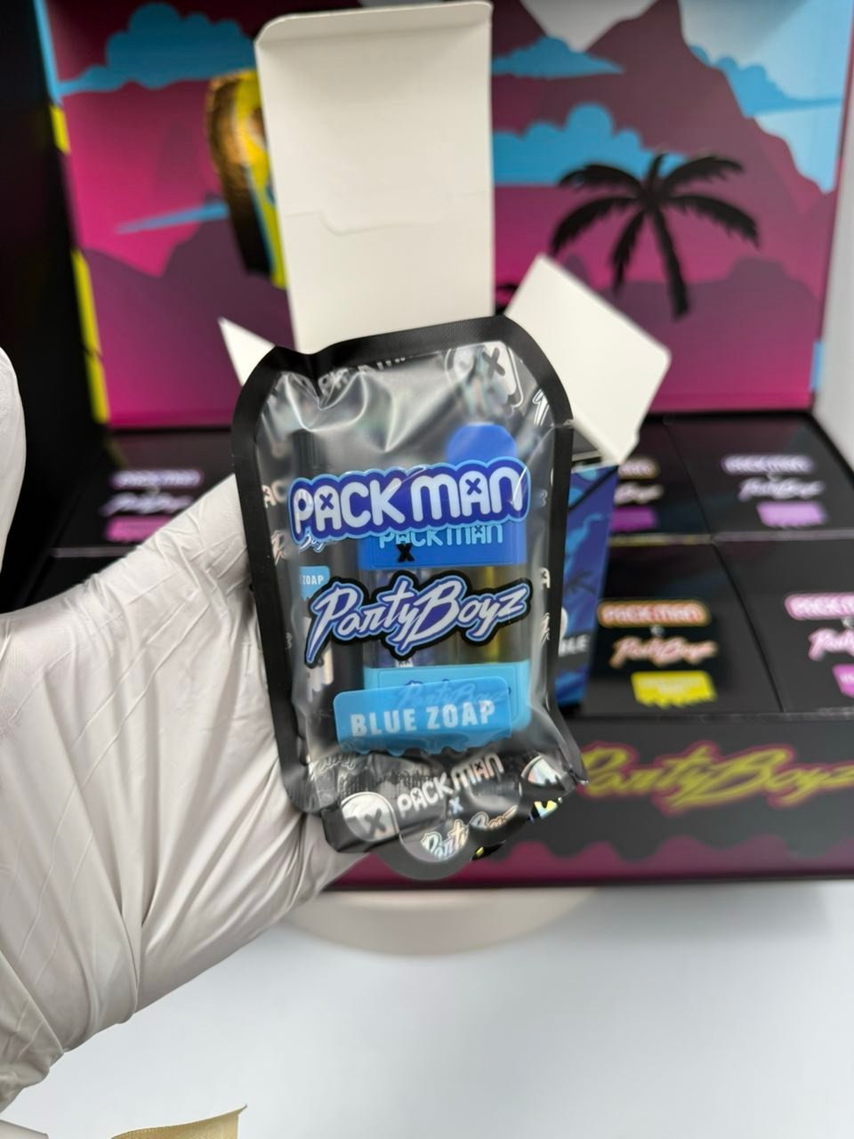 JPEG image 403D A2C2 0E 1 1 PACKMAN X PARTYBOYZ 3G DISPOSABLE + 0.5G INFUSED PRE-ROLL | LIVE RESIN LIQUID DIAMONDS