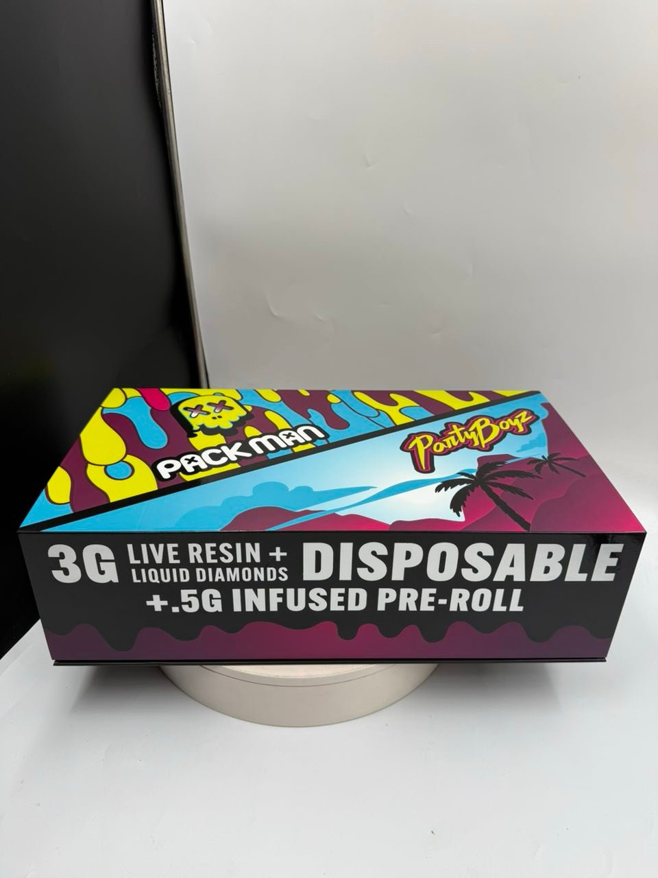 JPEG image 403D A2C2 0E 4 1 PACKMAN X PARTYBOYZ 3G DISPOSABLE + 0.5G INFUSED PRE-ROLL | LIVE RESIN LIQUID DIAMONDS - Image 5