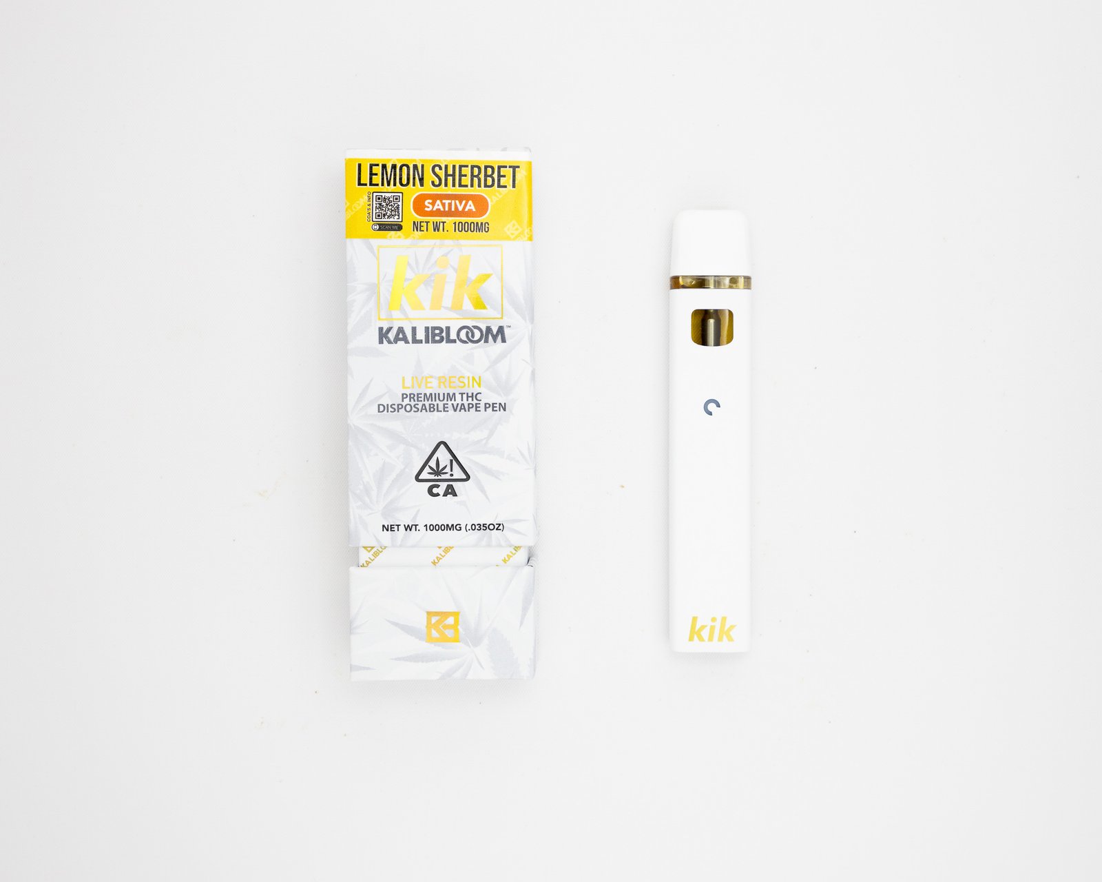 KIK KALIBLOOM – DISPOSABLE RECHARGEABLE VAPE CARTS – 1GM LEMON SHERBERTuntitled 1 1 Kik Kalibloom Disposable 1G - Image 3