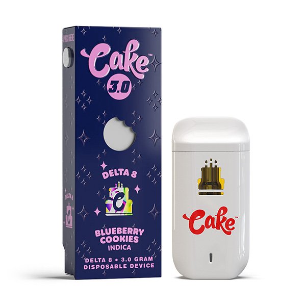 cake d8 3g disposable blueberry cookies new 1 1 Cake Delta 8 Disposable Vape 3G - Image 2