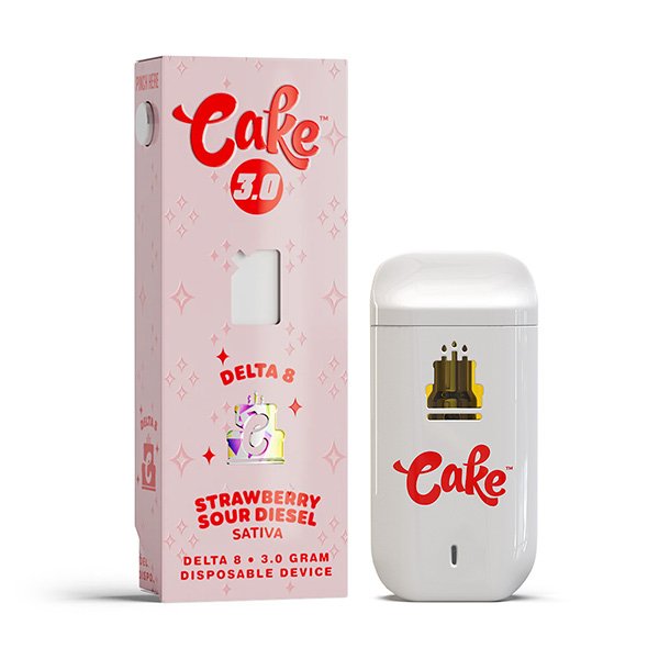 cake d8 3g disposable strawberry sour diesel new 1 1 Cake Delta 8 Disposable Vape 3G - Image 8
