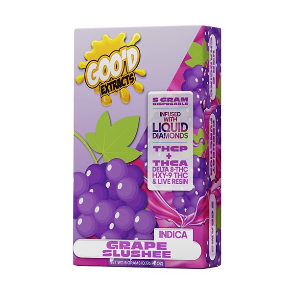 good extracts liquid diamonds 5g disposable grape slushee 1 Goo’d Extracts Disposable 5G - Image 4