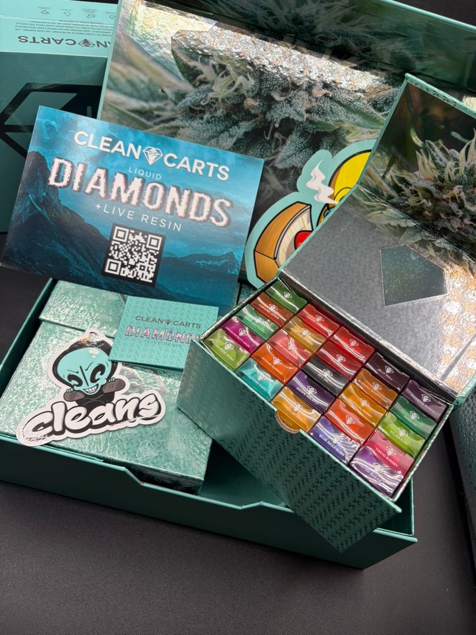 image 1034 1 CLEAN CARTS 2G DISPOSABLE TIFFANY BLUE EDITION – LIQUID DIAMONDS + LIVE RESIN - Image 3