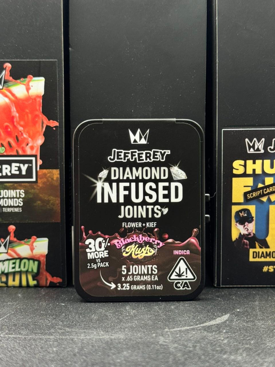 image 1480 1 JEFFEREY DIAMOND INFUSED JOINTS – FLOWER + KIEF – 5 JOINTS