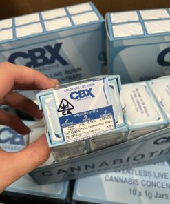 Alternative view of CBX CANNABIOTIX COLD CURE LIVE ROSIN – SOLVENTLESS – 1GM (TIER 1 OR TIER 2 AVAILABLE)